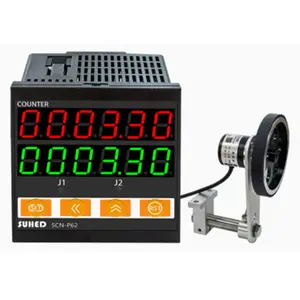 High precision meter counter and double wheel roller encoder and spring bracket distance measure P62-1