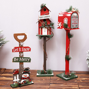 Décorations de Noël <span class=keywords><strong>en</strong></span> <span class=keywords><strong>bois</strong></span> éblouissantes, artisanat, boîte aux <span class=keywords><strong>lettres</strong></span> de chalet, décorations de Noël intérieures/extérieures, boîte aux <span class=keywords><strong>lettres</strong></span> de cabane, boîte aux <span class=keywords><strong>lettres</strong></span> - Product Image 2