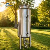 Réservoir de stockage à double enveloppe Tonsen 500L-10000L en SUS304 avec serpentin de refroidissement pour la production de boissons en brasserie