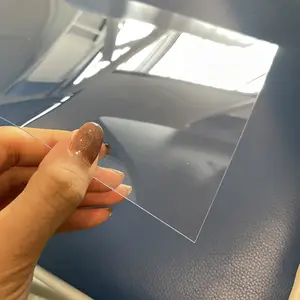 Feuille transparente imprimable pour carte d'identité électronique, couleur argent, blanc, à jet d'encre, pour la fabrication de cartes de visite
