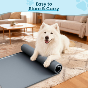 Support pour tapis de propreté pour chiens, en silicone, avec rebord surélevé anti-déversement et antidérapant, pour l'apprentissage de la propreté des chiots - Product Image 5