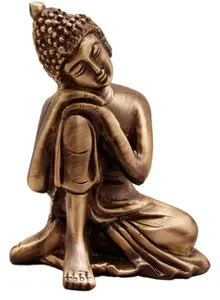 Sculpture de renne sauvage en résine de grande taille, design zen asiatique - Product Image 5