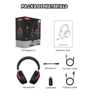 Casque de jeu sans fil JINMS V9 Pro, son surround 7.1, 40 mm, batterie 150H, alliage d'aluminium, cuir protéiné, casque d'e-sport avec micro