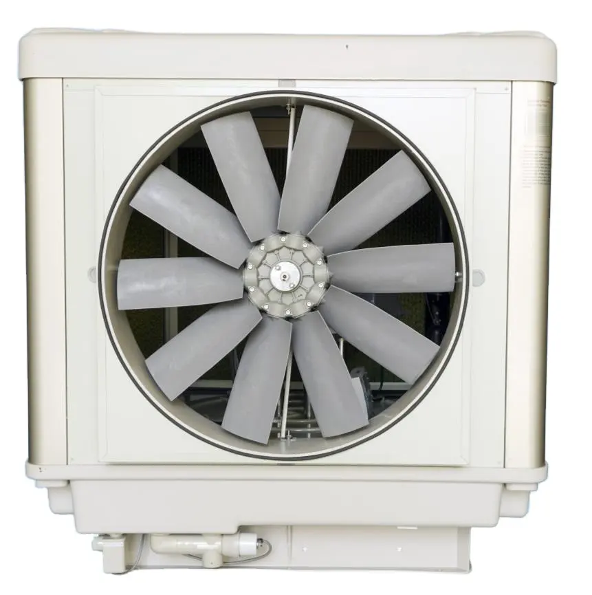 Factory Large ducted evaporative cooler Power Consumption 0.3-1.2kw industrial cooler 15200cmh