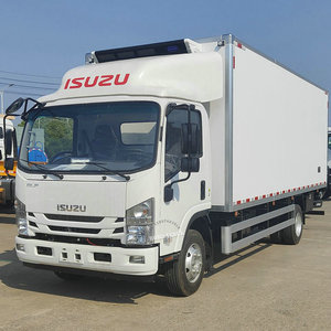 Camion frigorifique ISUZU NPR 190HP pour le transport de poissons vivants, camion frigorifique ISUZU 6 roues pour le transport de poissons frais, véhicule frigorifique ISUZU. - Product Image 1