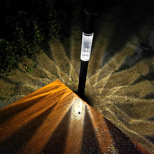 ไฟสนาม LED แบบเสาสูง ติดตั้งในดิน ใช้พลังงานแสงอาทิตย์ กันน้ำ แสงวอร์มไวท์ สำหรับสวน ทางเดิน และระเบียง - Product Image 1