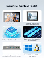 Ordinateur tout-en-un avec écran tactile, panneau PC, Windows 10, sans ventilateur, étanche IP68, avec HDMI