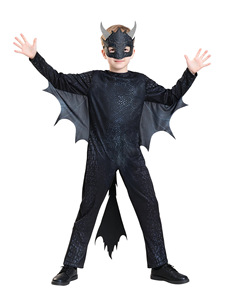 Disfraz Infantil de Caballero Dragón de Obsidiana, Disfraz de Dinosaurio para Halloween, Juego de Disfraces para Representaciones Escénicas del Día del Niño - Product Image 1
