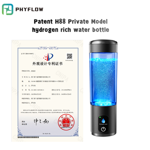 Factory Wholesale Private Model 8000ppb 320 ML Tritan Body PEM/SPE USB <strong>Colour</strong> Full Light H88 Hydrogen Rich Water Bottle - Product Image 1