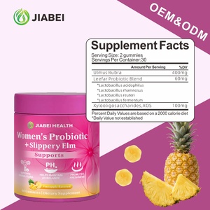 Private Label Supplementen Vrouwen Probiotica Slippery Elm Poeder Supplement Gummies Versterken Immuniteit Balanceren pH-niveaus Probiotica Vrouwen - Product Image 5