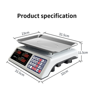 Balance électronique de calcul de prix Veidt 30 kg certifiée OIML, caisse enregistreuse TPV JK-15 pour CAS 30 kg - Product Image 4