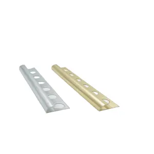 Factory Direct Aluminum Tile Straight Edge, Metal Edging L Shape Aluminum Ceramic Tile Trim Corner Edge