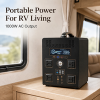 Station d'alimentation portable LiFePO4 économique 1000W 665.6Wh pour secours d'urgence XW-B1052