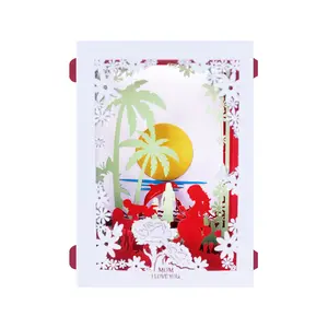 XINDUO manufacturers directly provide 3D three-dimensional greeting cards Mother's Day birthday card hollowed out paper carving