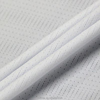Sudadera con capucha de tela de malla Jacquard transpirable ecológica, trama de Spandex de poliéster, estiramiento de gestión de la humedad para niños y niñas