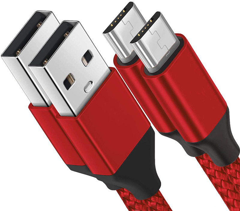 Hot selling fast charger braided 3A usb cable micro data cable for phone