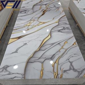 <span class=keywords><strong>Pannello</strong></span> Murale in PVC UV Effetto Marmo Moderno e Lussuoso VELL Factory 3mm Impermeabile per <span class=keywords><strong>Cucina</strong></span> Bagno Hotel Ufficio - Product Image 1