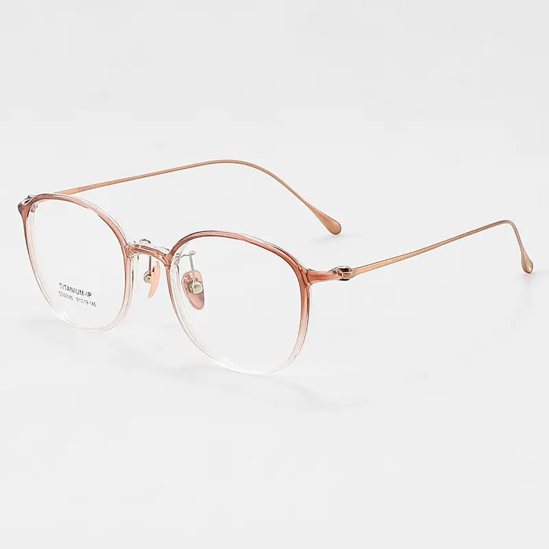 Bas prix pas cher hommes myopie lunettes ultra-léger titane cadre miroir classique carré concepteur optique lunettes de Prescription