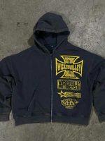Nouveau Pull Unisexe à Capuche Coupe Ample en Polyester Coton Imprimé Numérique 3D, Collection Printemps-Automne 2025, Style Européen et Américain, Idéal pour l'Export