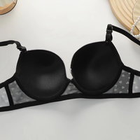 Ensemble soutien-gorge et culotte deux pièces sexy et tendance, respirant, push-up, à armatures, bonnet 3/4, antibactérien, bretelles réglables, motif imprimé