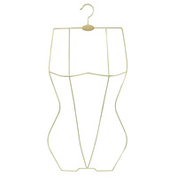 Cintre pour maillot de bain LINDON en métal doré pour robe, bikini, lingerie, présentoir