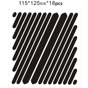 Autocollants réfléchissants noirs à flèche haute visibilité, bandes acryliques autocollantes pour vélo, vélo électrique, voiture, casque - Product Image 1
