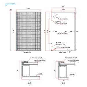 แผงโซลาร์เซลล์แบบโมโนคริสตัลไลน์ โมโนเฟเชียล รุ่น Trina Vertex S - Product Image 2
