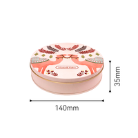 Boîte de cuisson ronde en métal de qualité alimentaire avec logo personnalisé pour gâteaux, biscuits, pâtes, bonbons, contenants de cuisson, pot métallique pour le four