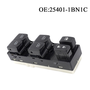 Interrupteur de lève-vitre électrique ABS neuf 25401-1BN1C pour l'avant gauche des véhicules Nissan Infiniti - Product Image 3