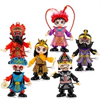 Figurine de danse en ABS Yingge de Chaozhou, Ornement de danse de guerre chinoise, Pendentif tendance Année du Serpent, Souvenir authentique, Cadeau de voyage
