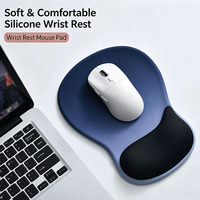 Repose-poignet ergonomique en silicone pour souris, coussin de soutien anti-fatigue, antidérapant, design dégradé, pour ordinateur de bureau et portable