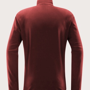 Wine <b>Red</b> Solid Color Standing Collar Winter <b>Jacket</b> Soft Skin Friendly Velvet Eco-Friendly Warm Outdoor <b>Waterproof</b> Custom Logo - Product Image 3