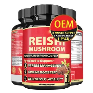 OEM <span class=keywords><strong>reishi</strong></span> cápsulas cápsulas orgânicas aumento energia impulso <span class=keywords><strong>reishi</strong></span> cogumelo extrato cápsulas imunes - Product Image 1