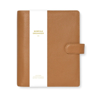Carnet Organiseur à Anneaux en Cuir PU A5 A6, Cahier à Spirale à Feuillets Mobiles, Vente en Gros