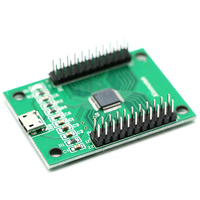XINMOTEK Arcade sıfır gecikme oyun Joystick düğme denetleyici PC/ahududu Pi/kablo olmadan Android USB kurulu sikke itici tipi