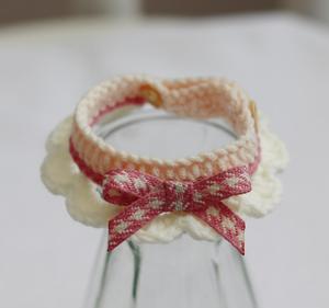 <span class=keywords><strong>Collar</strong></span> ajustable para perro pequeño y cachorro, hecho a mano, con pajarita - Product Image 3