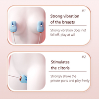 Bestseller Weibliche Sexprodukte Starke Schock-Effekte Brustklammer Bruststimulation Elektrische Nippelklemmen Schock-Sexvibrator für Frauen