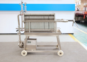 New DZ Báo Chí lọc dầu lọc thép không gỉ tấm khung Lọc 304 316L với tự động Shifter bán tự động 1 năm bảo hành - Product Image 5