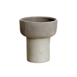 <span class=keywords><strong>Pot</strong></span> de fleurs en ciment de magnésium côtelé de grande taille, fait main, style nordique Wabi-Sabi, pour <span class=keywords><strong>Monstera</strong></span> <span class=keywords><strong>Deliciosa</strong></span> - Product Image 5