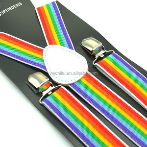สายรุ้งพิมพ์ Y กลับ Suspenders - Product Image 5