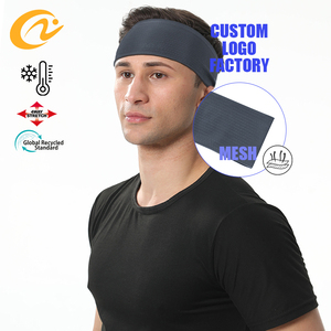2025 deportes al aire libre correr Fashing malla hielo seda diadema calor Unión Unisex Yoga maquillaje lavado cara banda para el sudor - Product Image 1