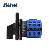 Saklar Pemilih Voltmeter Si&hel 10A YH5/3 7 Posisi Pengalih LW28-10/3V 1-7 Gigi 2-Bagian Saklar CAM Plastik Instrumen