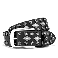 Ceintures de luxe unisexes streetwear avec boucle en alliage, élastiques, à logo personnalisé, style Renaissance Y2K, chaîne rock, hip-hop