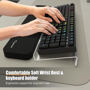 Soporte inclinado para teclado de computadora y reposamuñecas para una escritura ergonómica fácil - Product Image 2