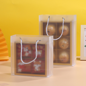Scatola Dorata Semi-Trasparente per Pasticceria, Confezione Regalo per Pane, <span class=keywords><strong>Biscotti</strong></span> e Caramelle - Product Image 3