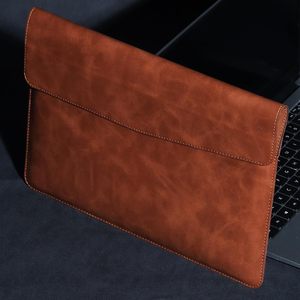 Funda de cuero para portátil para MacBook Pro 14 pulgadas M3 M2 M1 Bolsa protectora impermeable delgada y duradera Funda de cuero genuino - Product Image 2