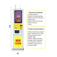 Distributeur automatique en plastique en métal de vente chaude Offre Spéciale l'échange de devises et le paiement de pièce de monnaie 1 an de garantie langue anglaise