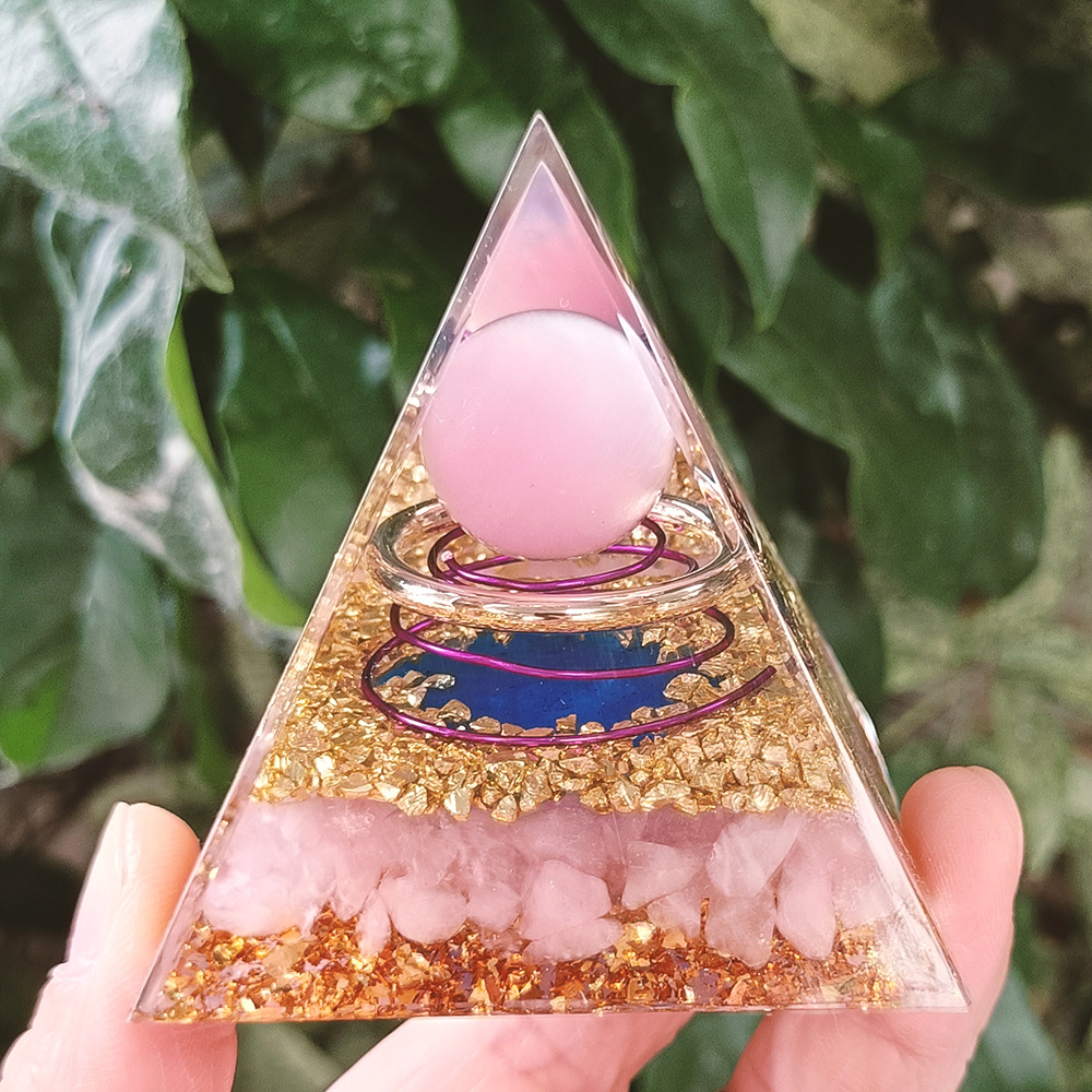 Nouveau rose oeil de chat rose cristal or