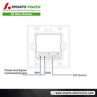 Interrupteur mural tactile led intelligent, variateur de lumière uk, 230v, pour ampoule led, livraison gratuite