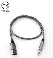 Vente en gros de connecteurs audio 3,5 mm de haute qualité personnalisés en alliage d'aluminium USB3.0 5A à charge rapide avec gaine en nylon compatibles avec les ordinateurs et les caméras